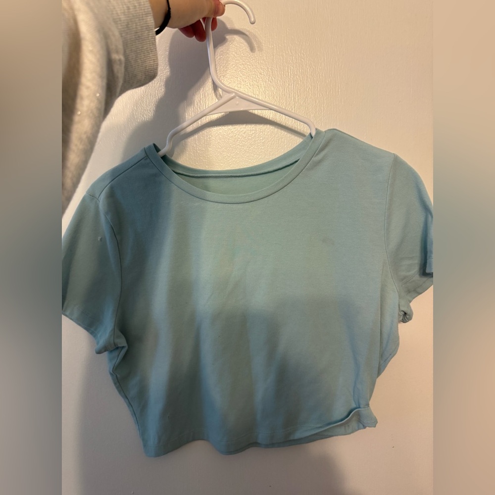Wild Fable Sky Blue Crop Top